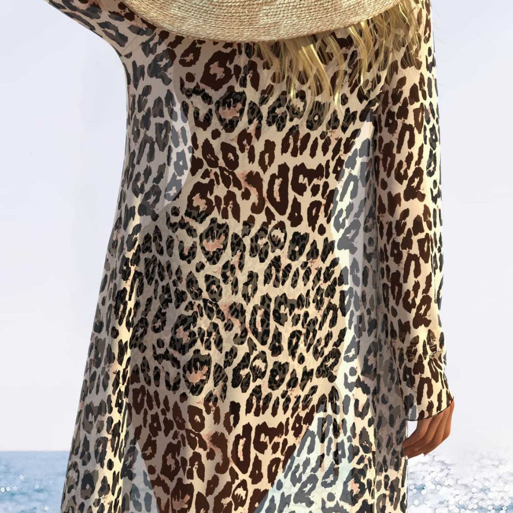 Ensemble de maillot de bain pour femmes avec motif floral et couverture de plage estivale R&B