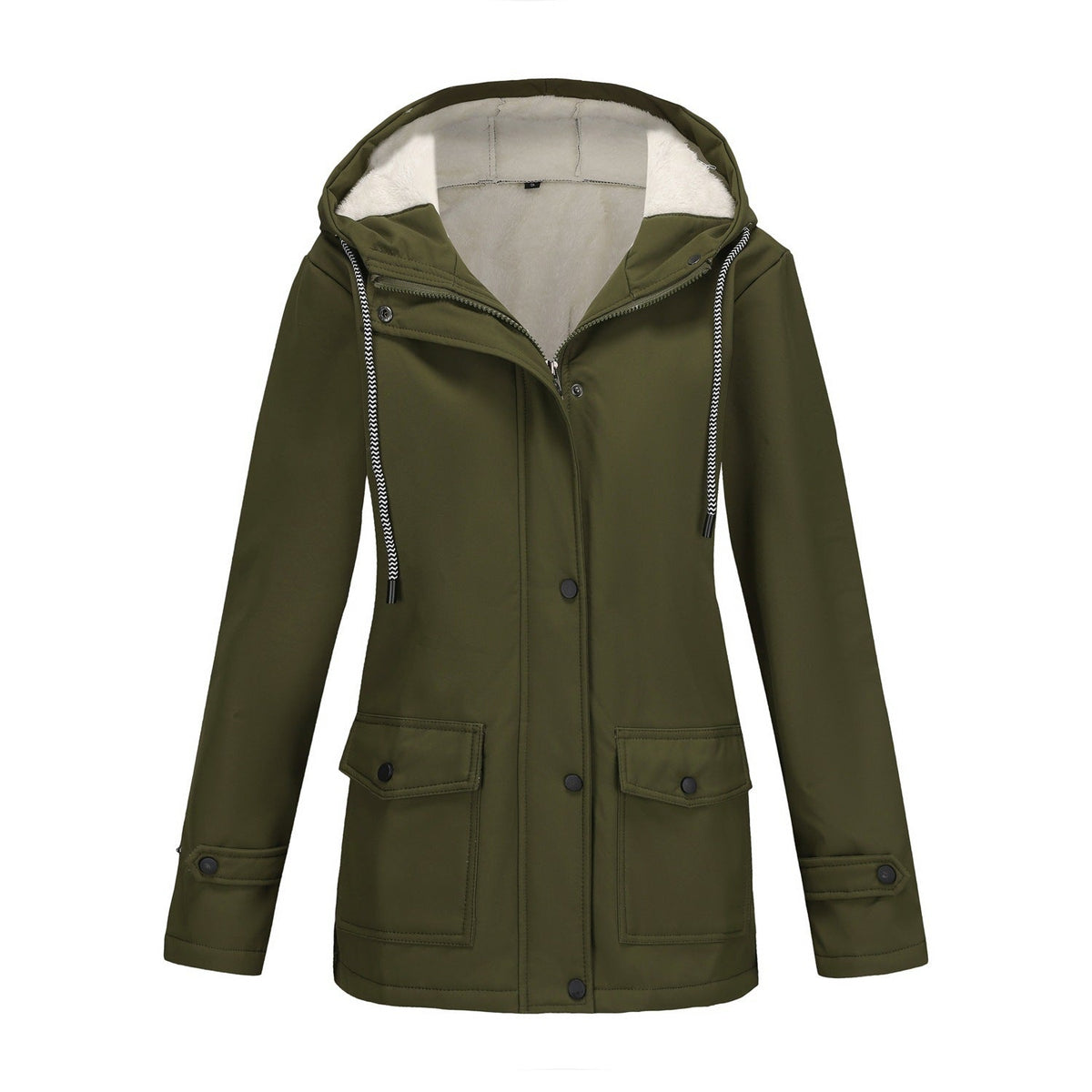 Veste d'extérieur à la mode pour femmes avec doublure en polaire