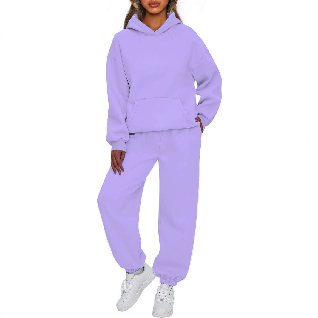 Ensemble Hoodie Oversized et Pantalon de Jogging pour Femmes en Mélange de Coton Doux Echo Archiv