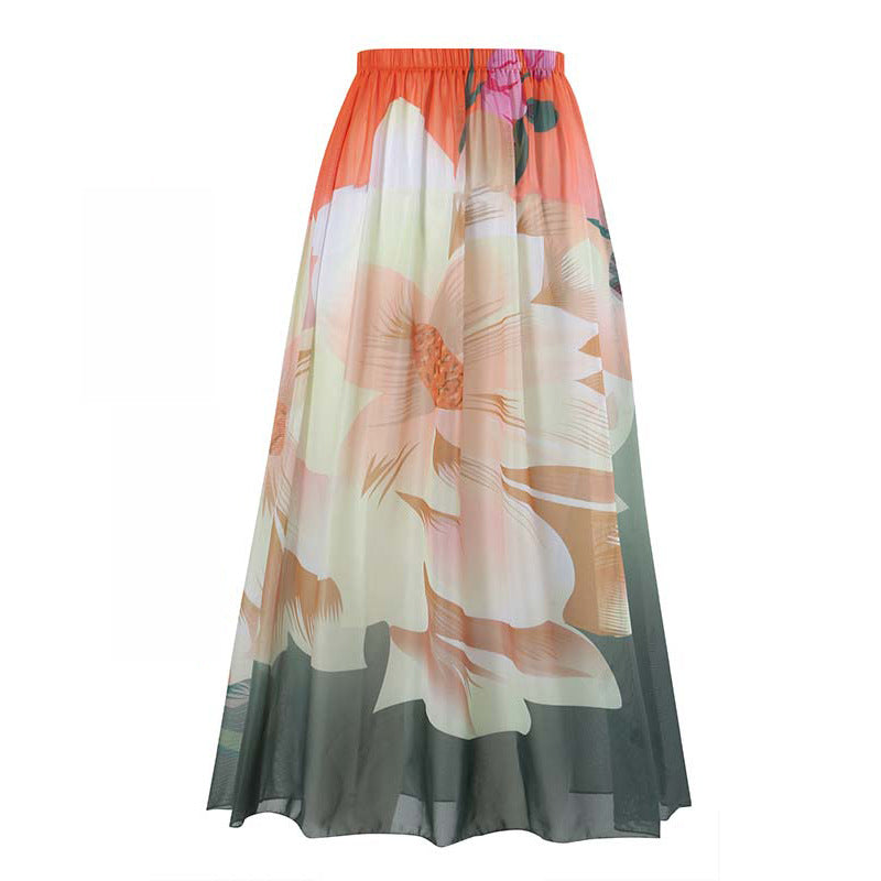 Jupe maxi femme avec design floral Drune