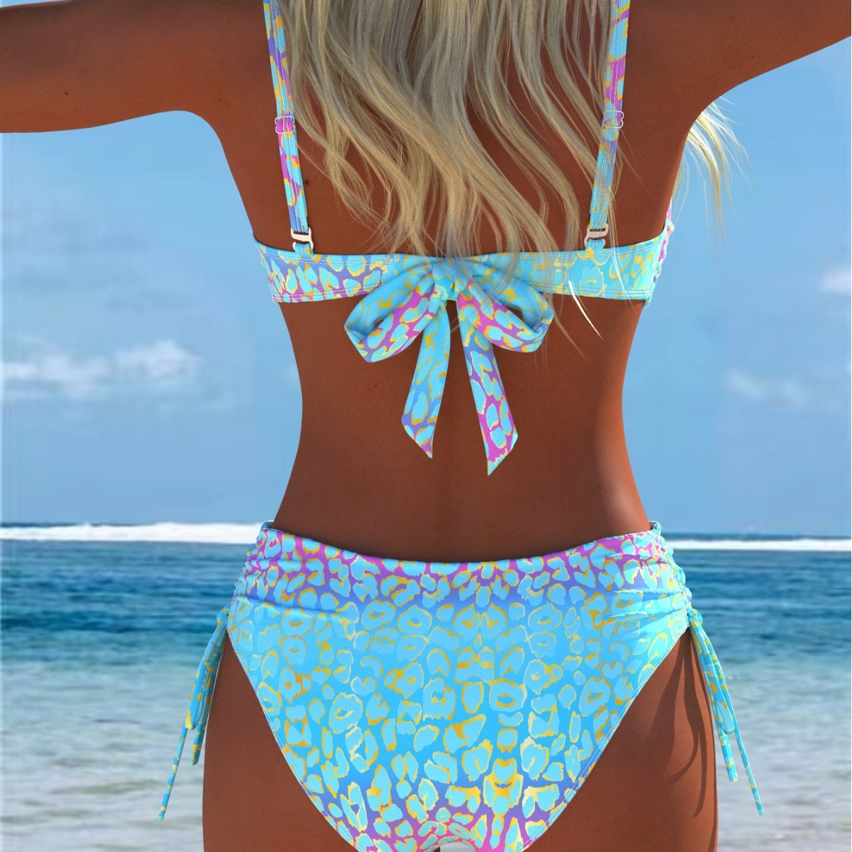 Bikini balconnet femme avec lien latéral R&B