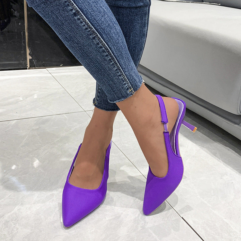 Escarpins à talons ouverts R&B pour femmes