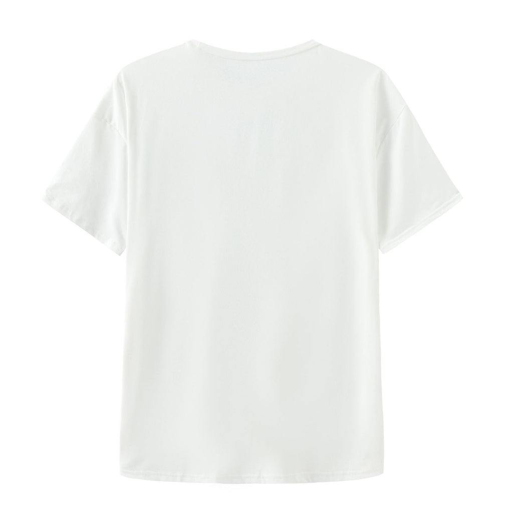 T-shirt en coton pour femmes avec impression florale R&B