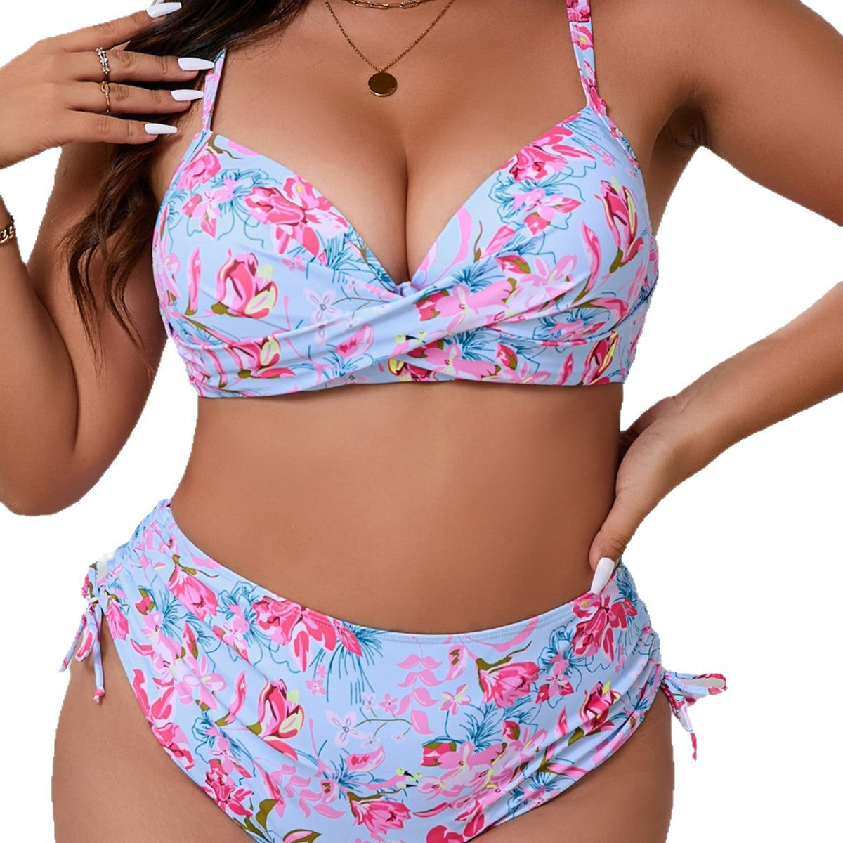 Ensemble de bikini taille haute pour femmes avec un design noué raffiné Echo Archiv