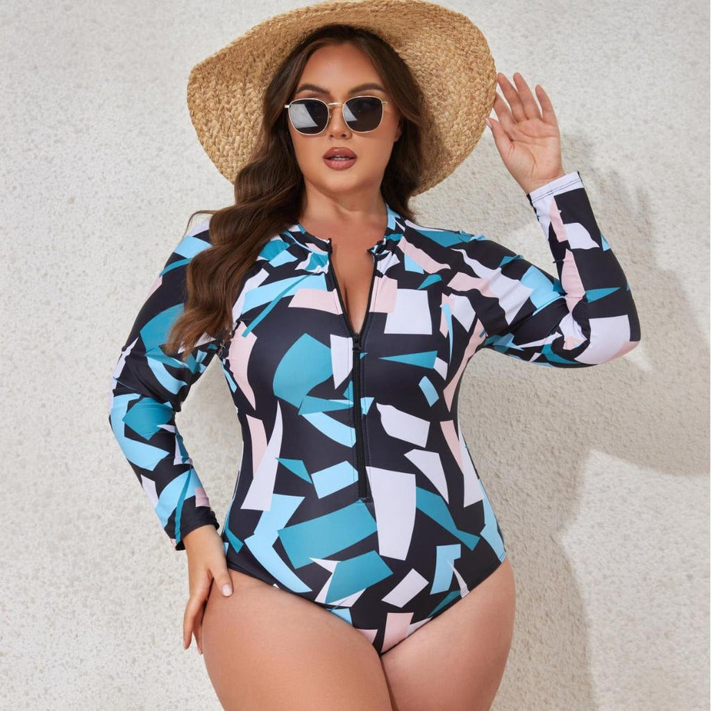 Maillot de bain long à manches pour femmes Drune