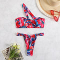 Ensemble de Bikini Floral pour Femmes avec Haut Asymétrique Echo Archiv