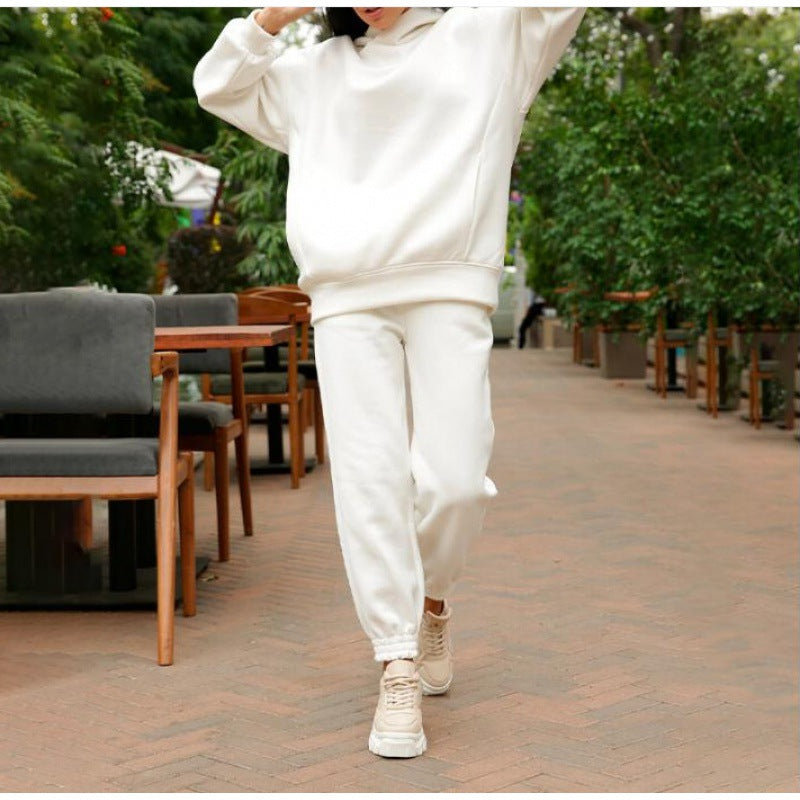 Ensemble Sweat à Capuche Oversize et Pantalon de Jogging pour Femmes avec Intérieur en Fleece et Poignets Élastiques Echo Archive
