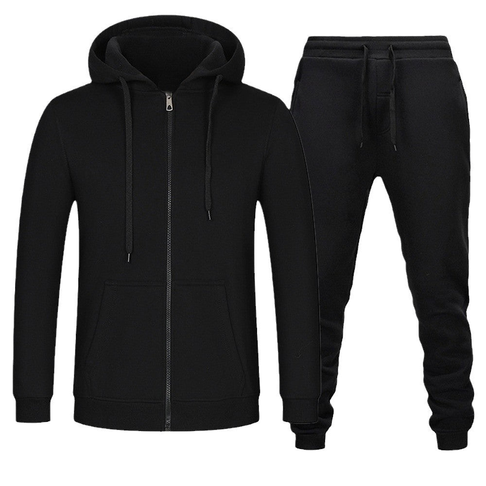 Ensemble de training confort pour hommes avec fermeture éclair frontale robuste, coutures renforcées et pantalon de jogging avec poches zippées cachées Echo Archiv