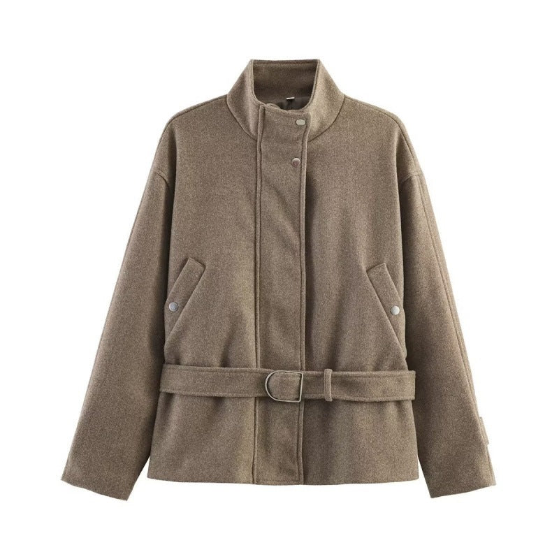 Veste en laine réversible et à la mode pour femmes