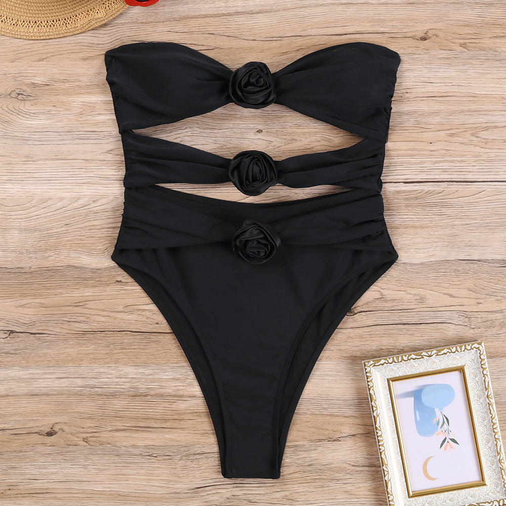 Monokini Élégant pour Femmes avec Design Floral et Détails Découpés Echo Archiv