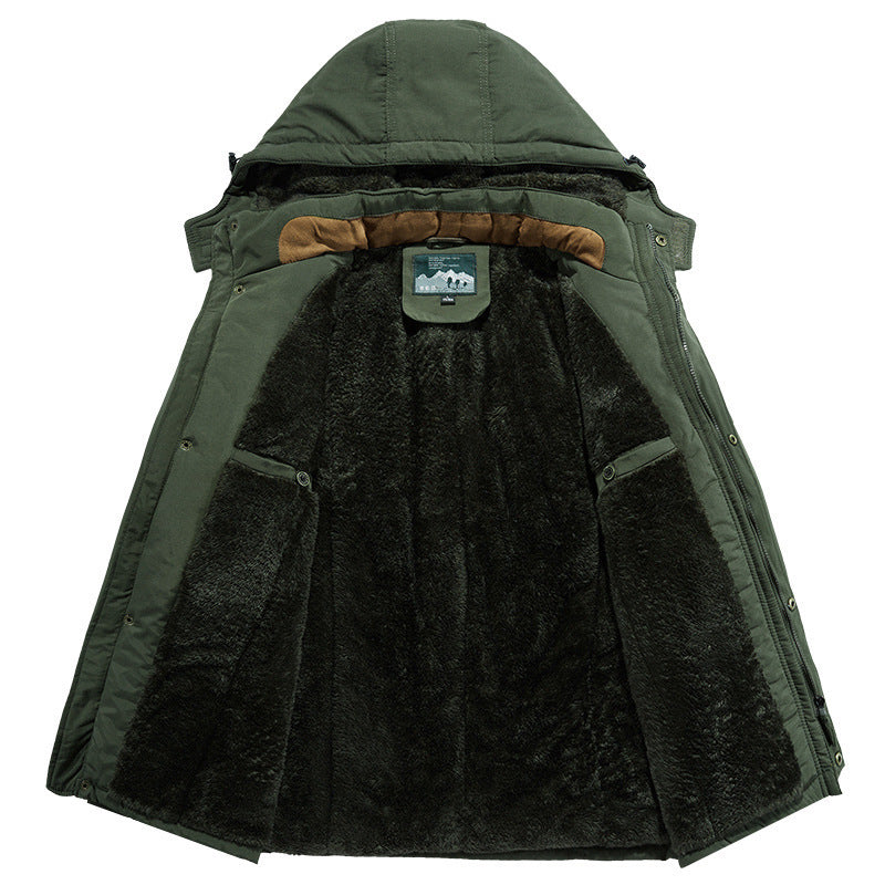 Veste de plein air imperméable pour hommes avec doublure en polaire
