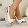 Mules compensées pour femmes en simili cuir de haute qualité avec des brides élastiques et une semelle tendance R&B