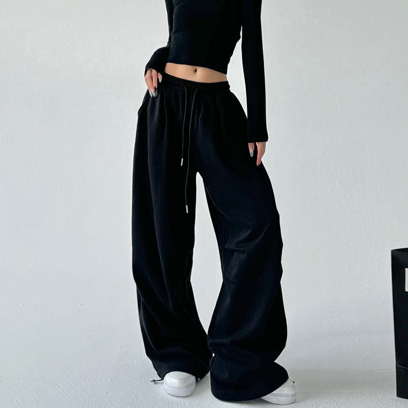Pantalon de jogging large pour femmes avec jambe extra large et taille à cordon en French Terry Echo Archiv