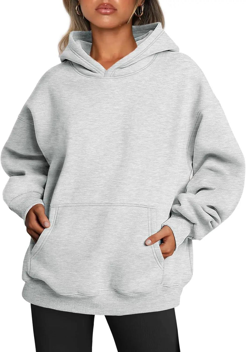 Sweat à capuche oversized pour femmes avec silhouette allongée et poche kangourou Echo Archiv