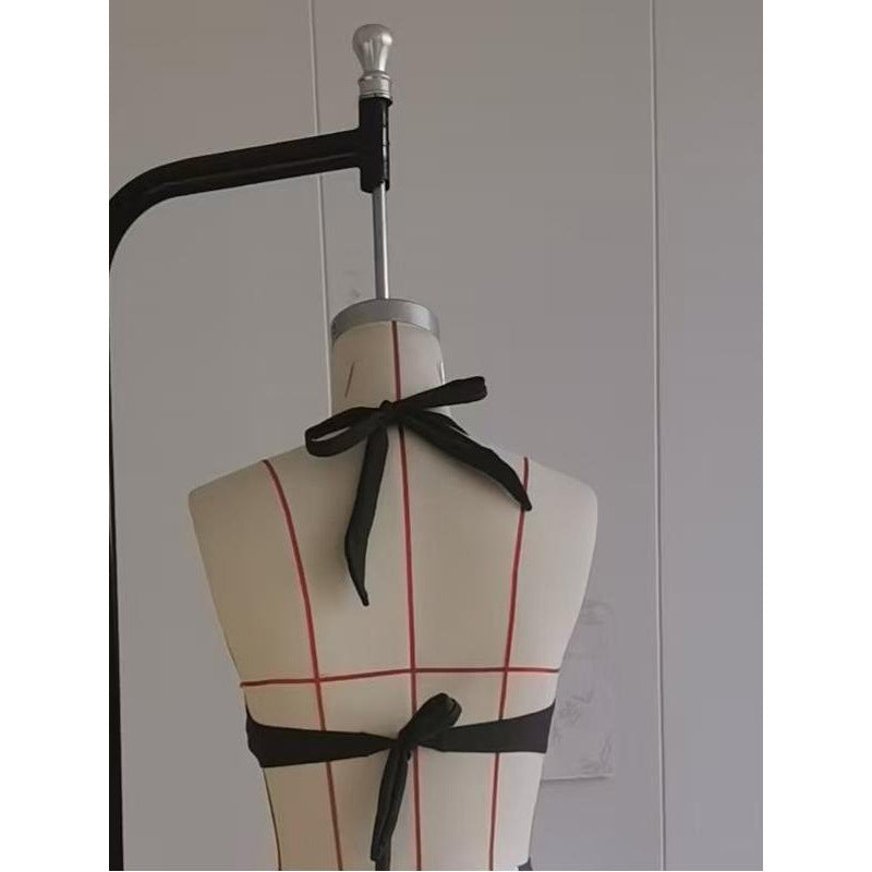 Bikini Push-Up pour femmes avec nœud décoratif et accents dorés R&B