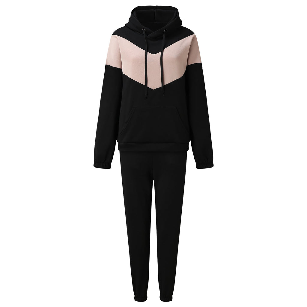 Ensemble de loungewear pour femmes en deux pièces avec sweat à capuche Chevron et jogging tapered Echo Archive