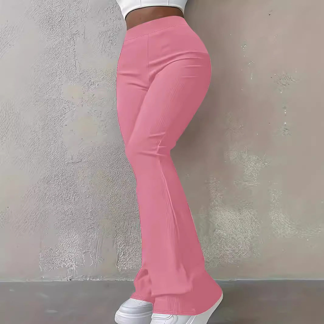 Pantalon Bootcut Taille Haute pour Femmes avec Coupe Sculptante Echoarchiv
