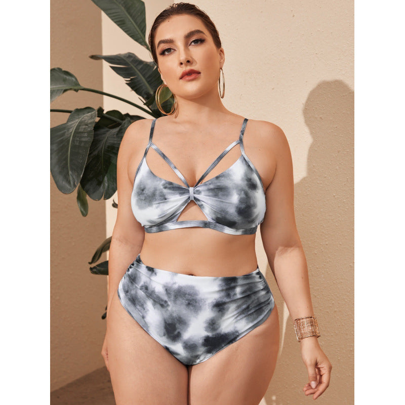 Bikini femme taille haute avec design cut-out à la mode R&B