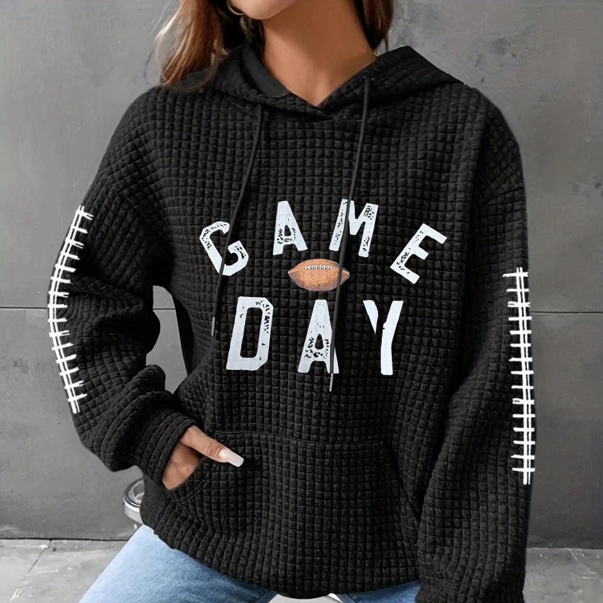 Sweat à capuche pour femmes avec design brodé