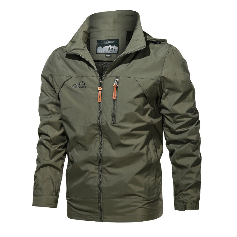 Veste d'extérieur légère pour hommes Windbreaker avec revêtement déperlant et doublure en mesh respirant Echo Archiv