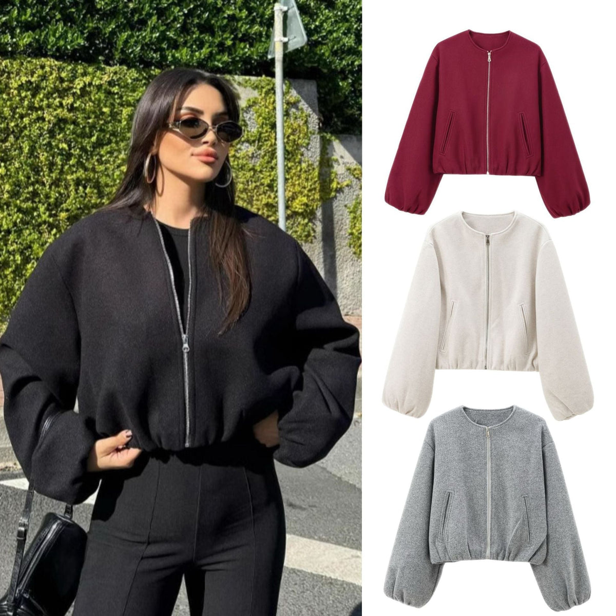 Veste Bomber Sportive Femme