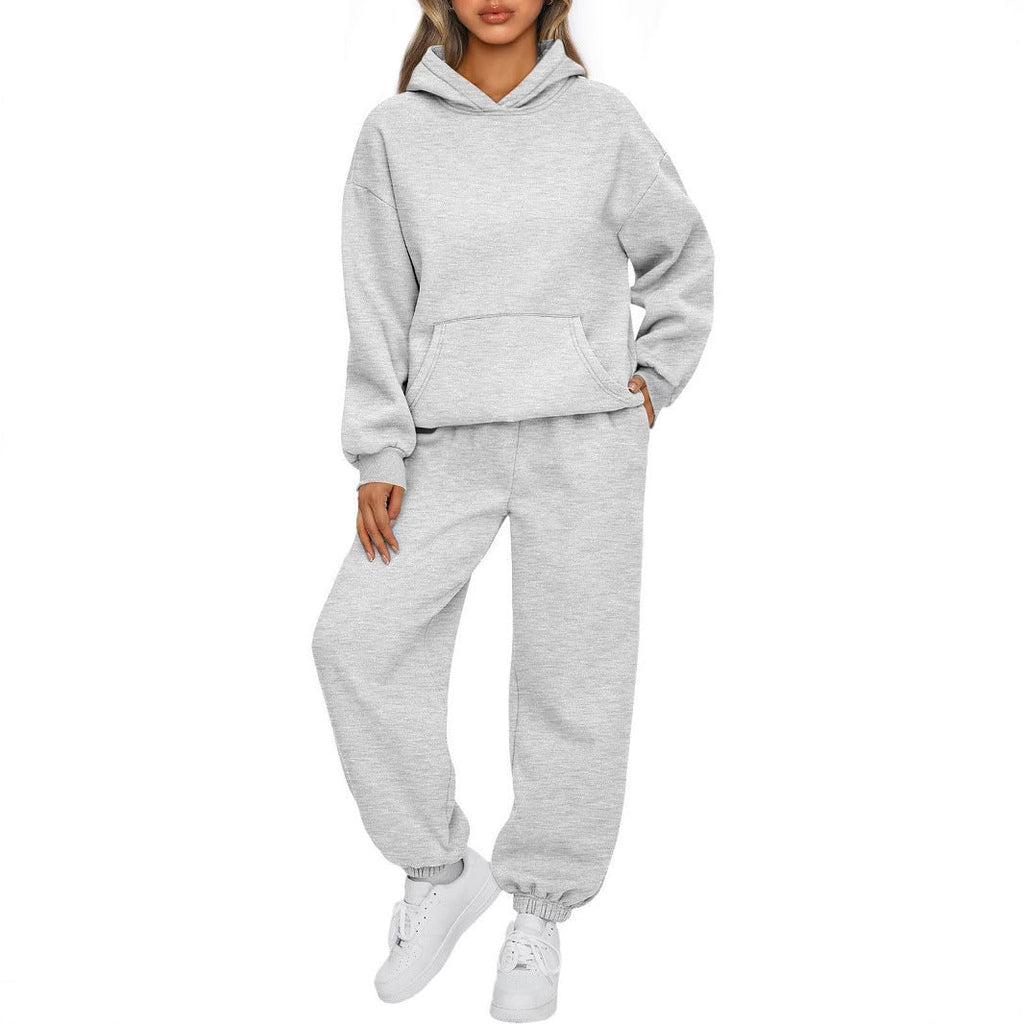 Ensemble Hoodie Oversized et Pantalon de Jogging pour Femmes en Mélange de Coton Doux Echo Archiv
