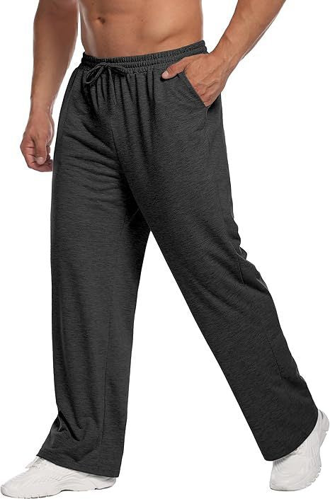 Pantalon de lounge pour homme à coupe décontractée en jersey doux avec cordon de serrage, taille élastique et jambe droite Echo Archiv