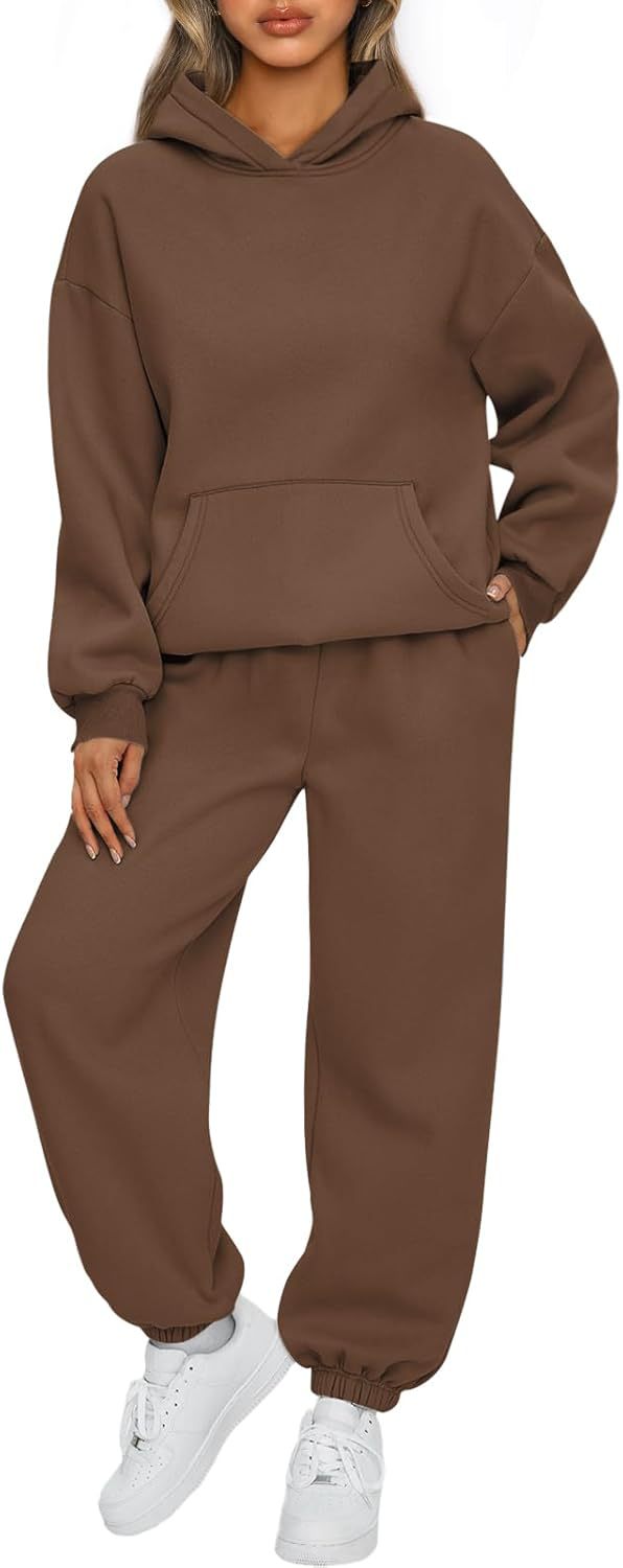 Ensemble confortable de sweat à capuche oversize et de jogging pour femmes en mélange de coton doux Echo Archiv