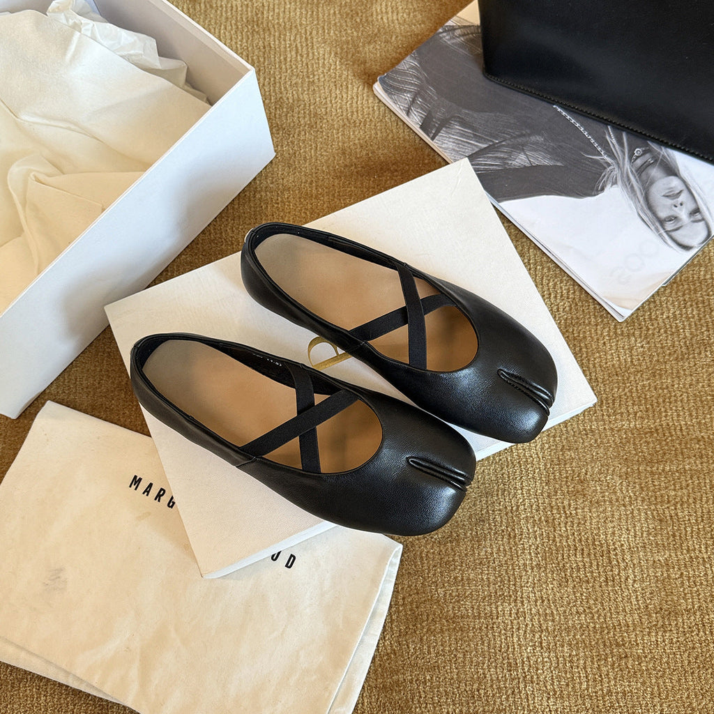 Ballerines Élégantes pour Femmes avec Bride Tendance et Semelle Intérieure Rembourrée R&B