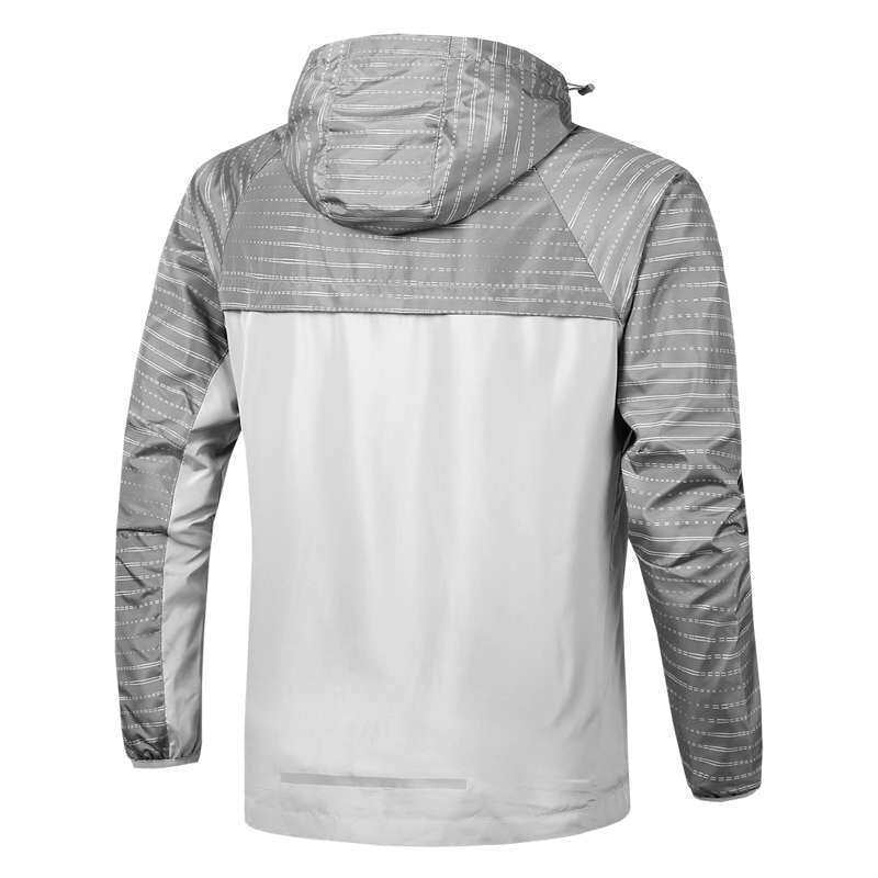 Veste de sport imperméable pour hommes avec capuche