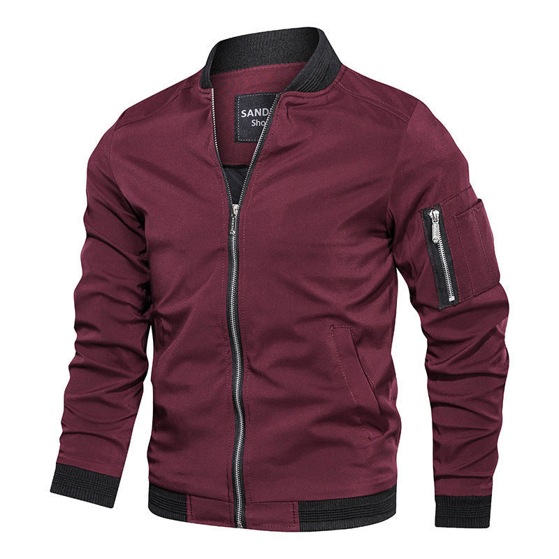 Veste bomber légère pour hommes avec fermeture éclair et poche sur le bras Echo Archiv