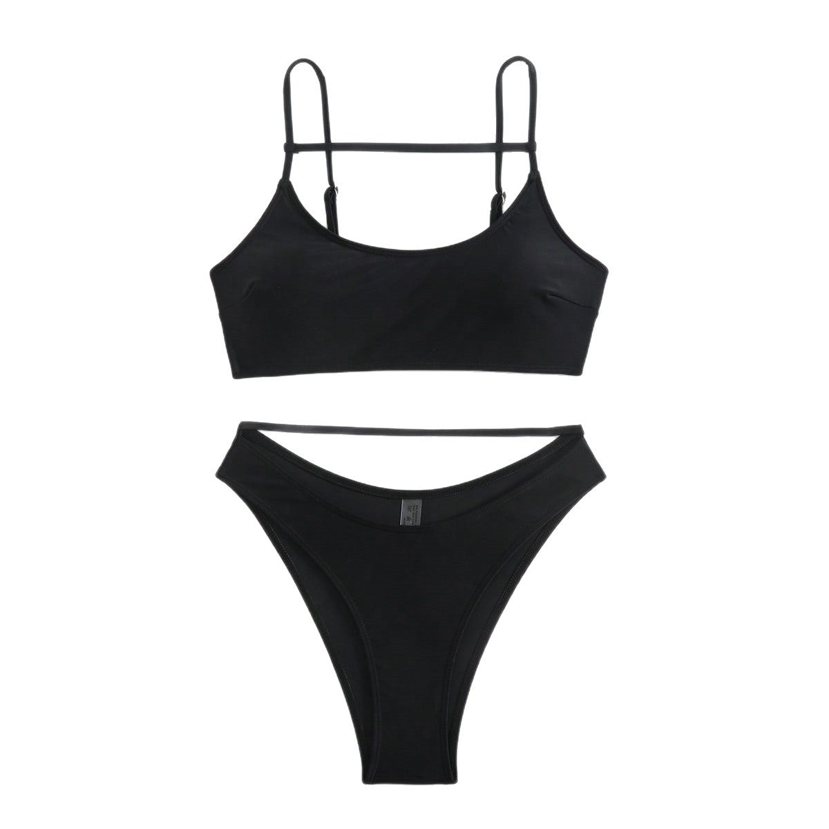 Ensemble bikini triangle femme avec coupe innovante et bretelles réglables R&B