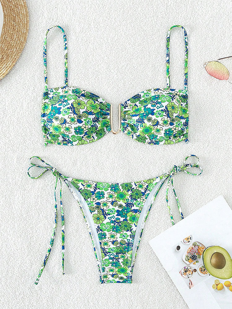 Bikini push-up pour femmes avec bretelles réglables et coupe élégante R&B