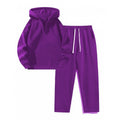 Ensemble de détente pour femmes avec demi-zip court, grande capuche et jogging taille haute tapered Echo Archiv