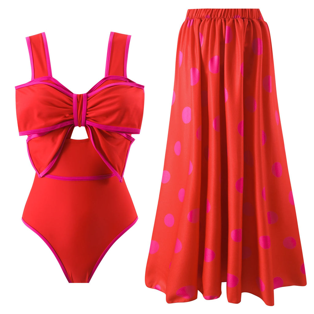 Jupe maxi femme à pois modernes Drune