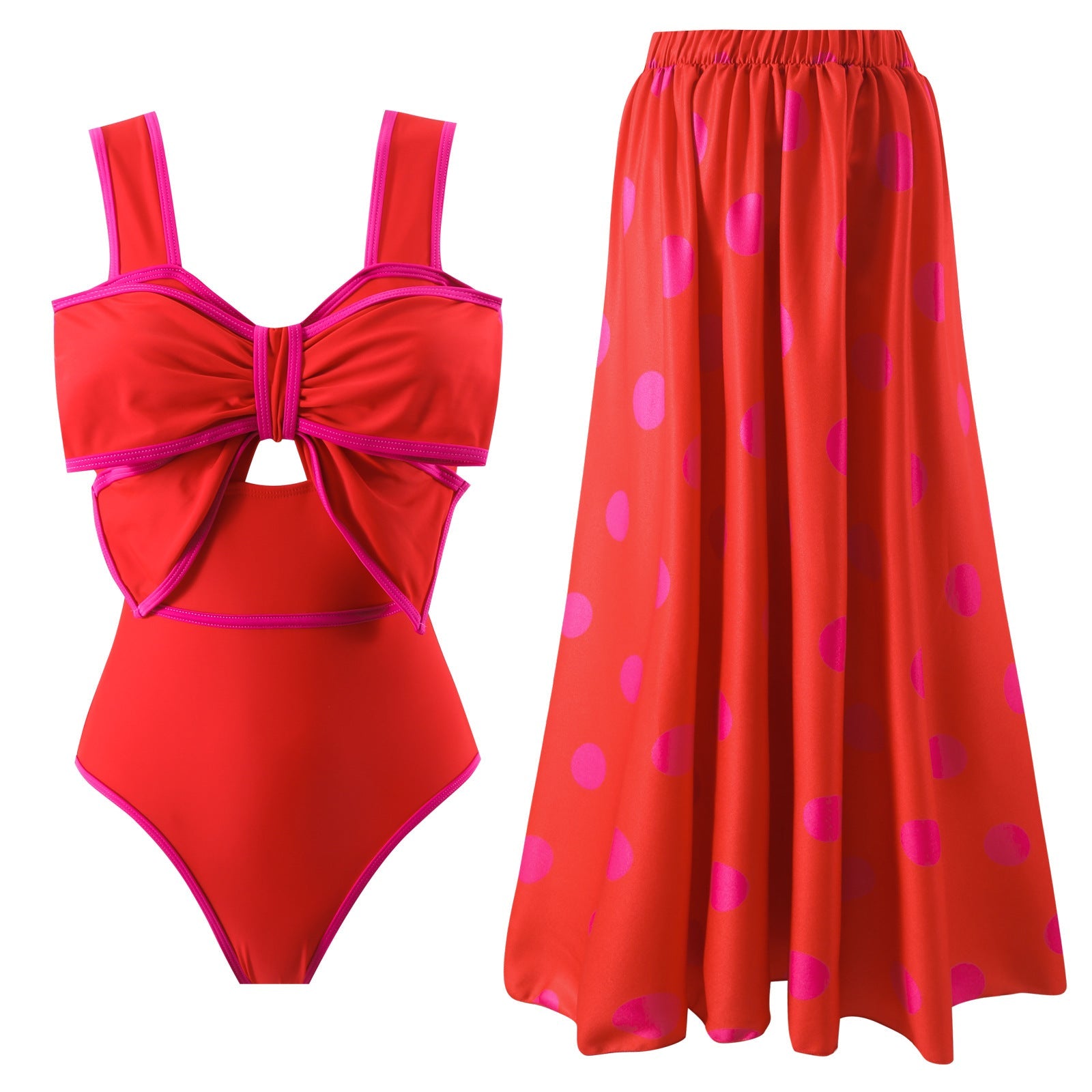Jupe maxi femme à pois modernes Drune