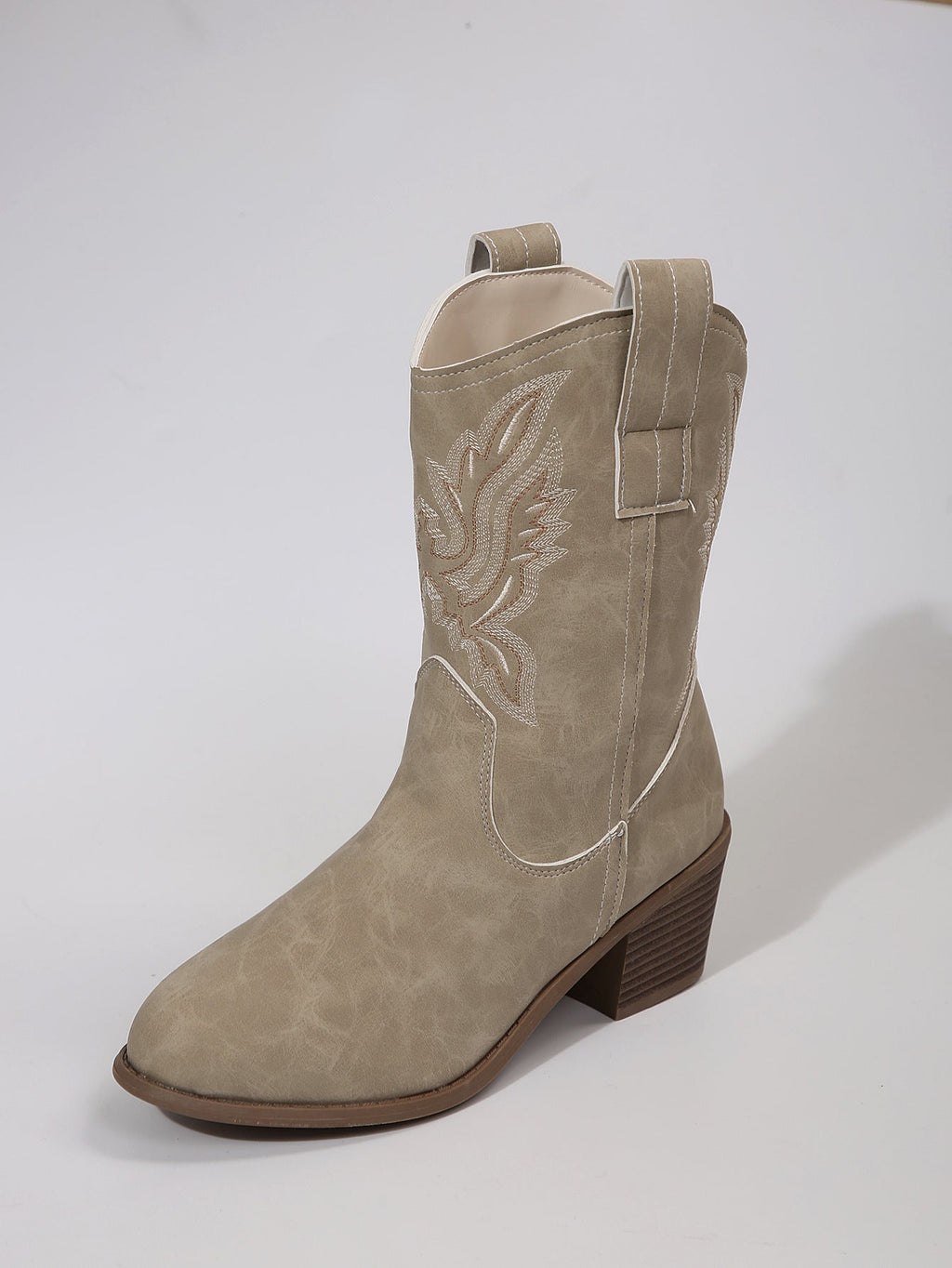 Bottine Western pour femmes avec talon bloc