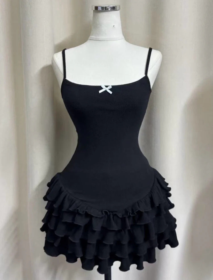 Robe à volants ajustée pour femme R&B