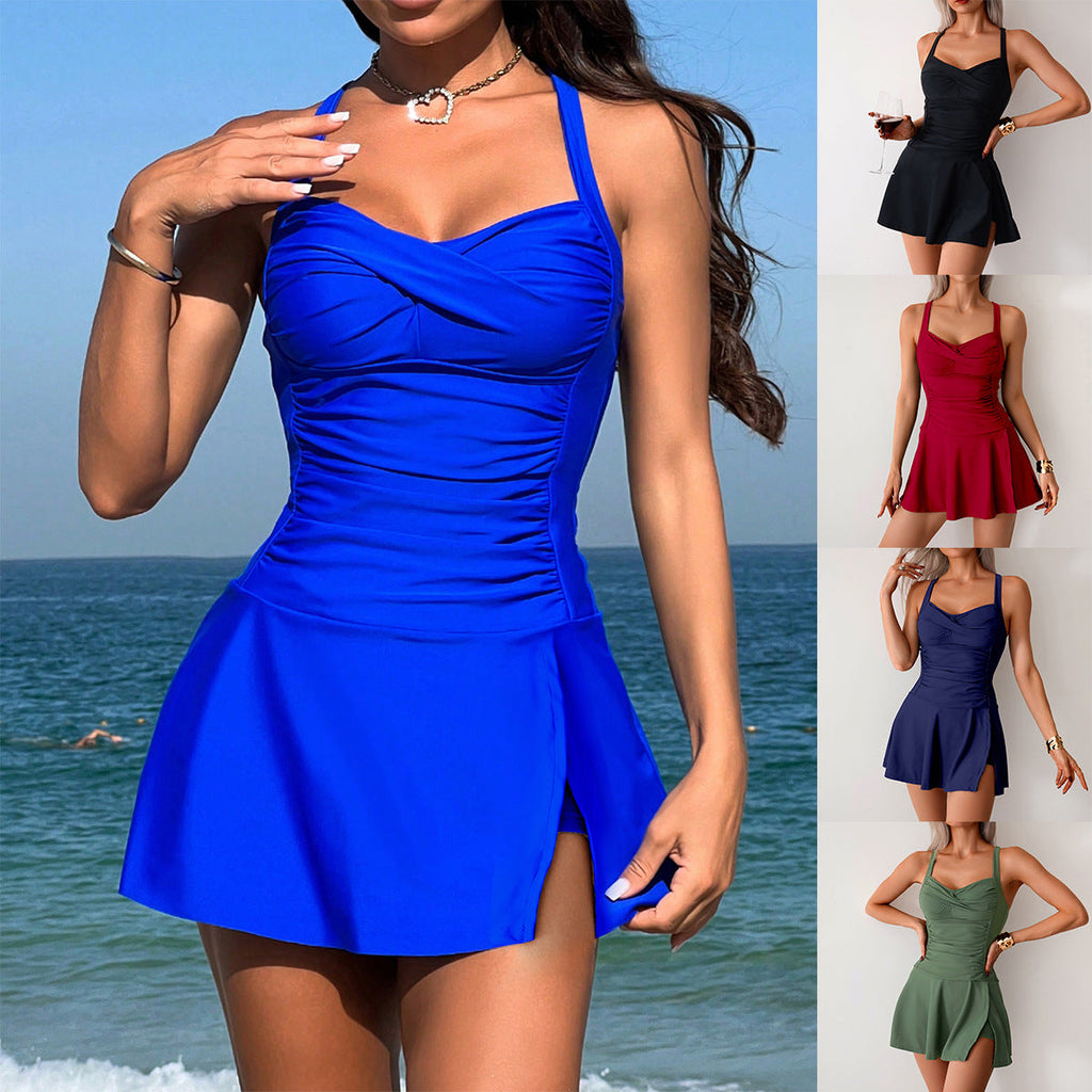 Maillot de bain femme à enrouler avec jupe intégrée Echo Archiv