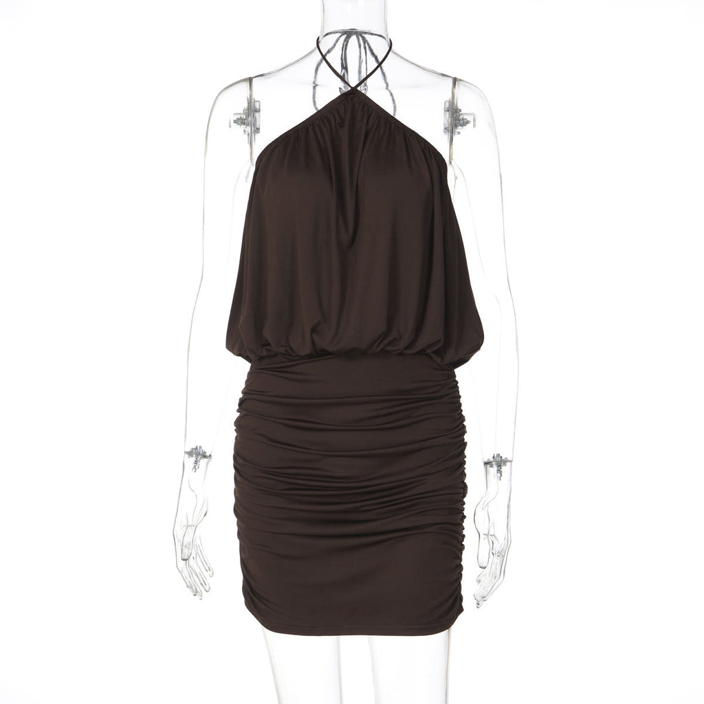 Robe portefeuille femme avec design froncé R&B