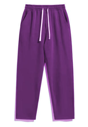 Pantalon de jogging unisexe décontracté à jambe droite avec taille élastique confortable, cordon de serrage contrastant et poches latérales Echo Archiv