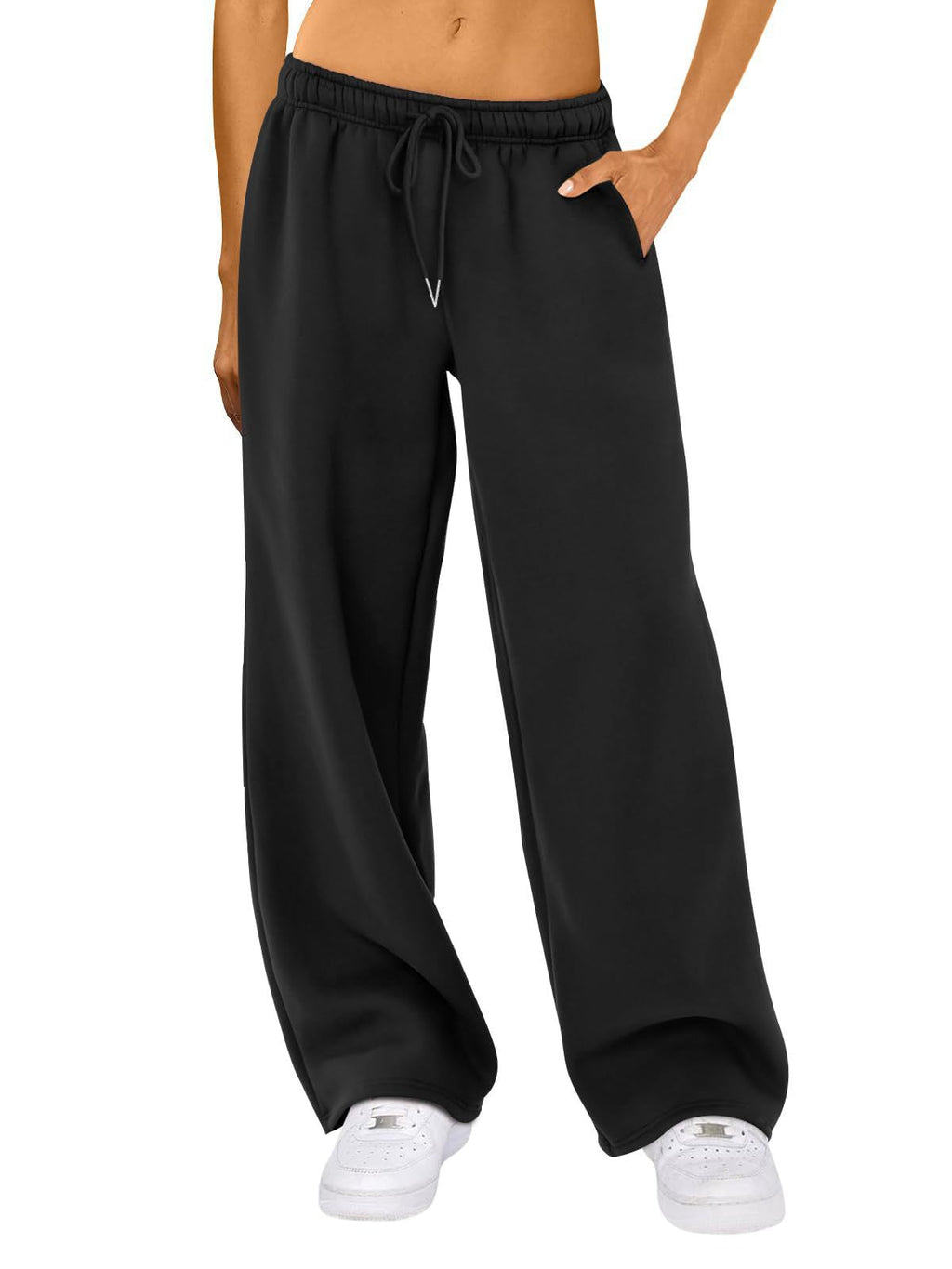 Pantalons de survêtement Wide-Leg à coupe décontractée pour femmes avec ceinture confortable, cordon de serrage et poches passepoilées Echo Archiv