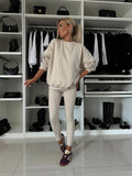 Ensemble de lounge pour femmes en deux pièces avec sweat-shirt oversize et leggings Ripple ajustés Echo Archive