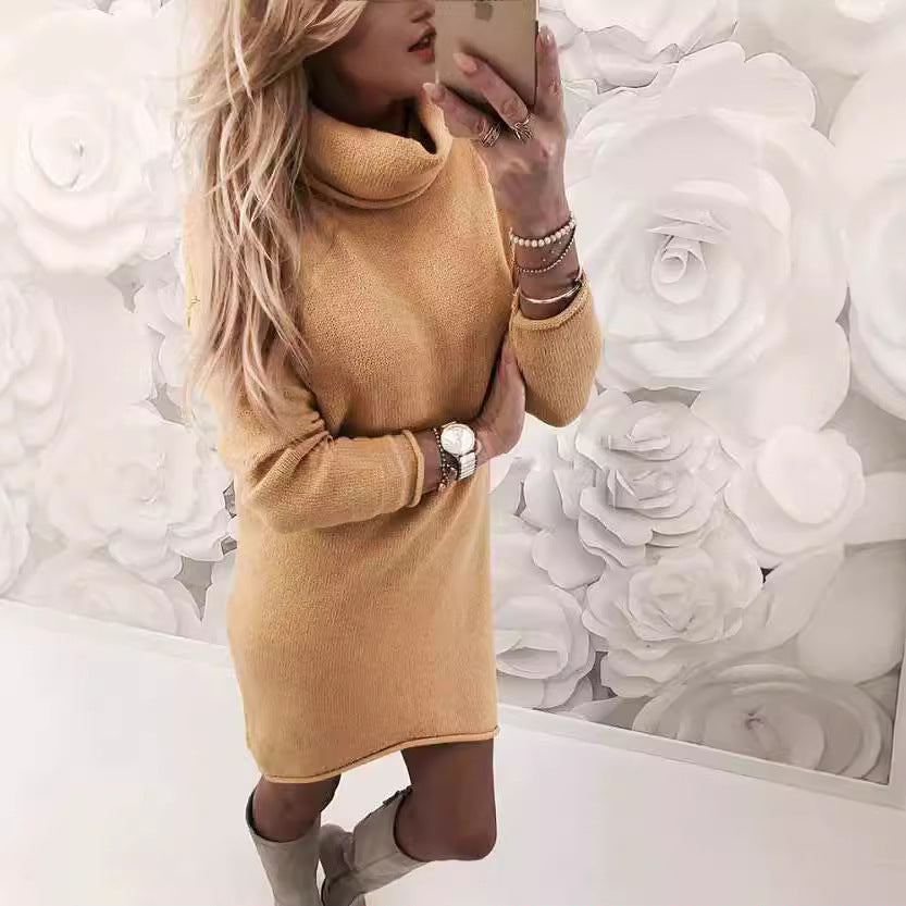 Robe Mini en Tricot Fin à Col Roulé pour Femmes de Echoarchiv
