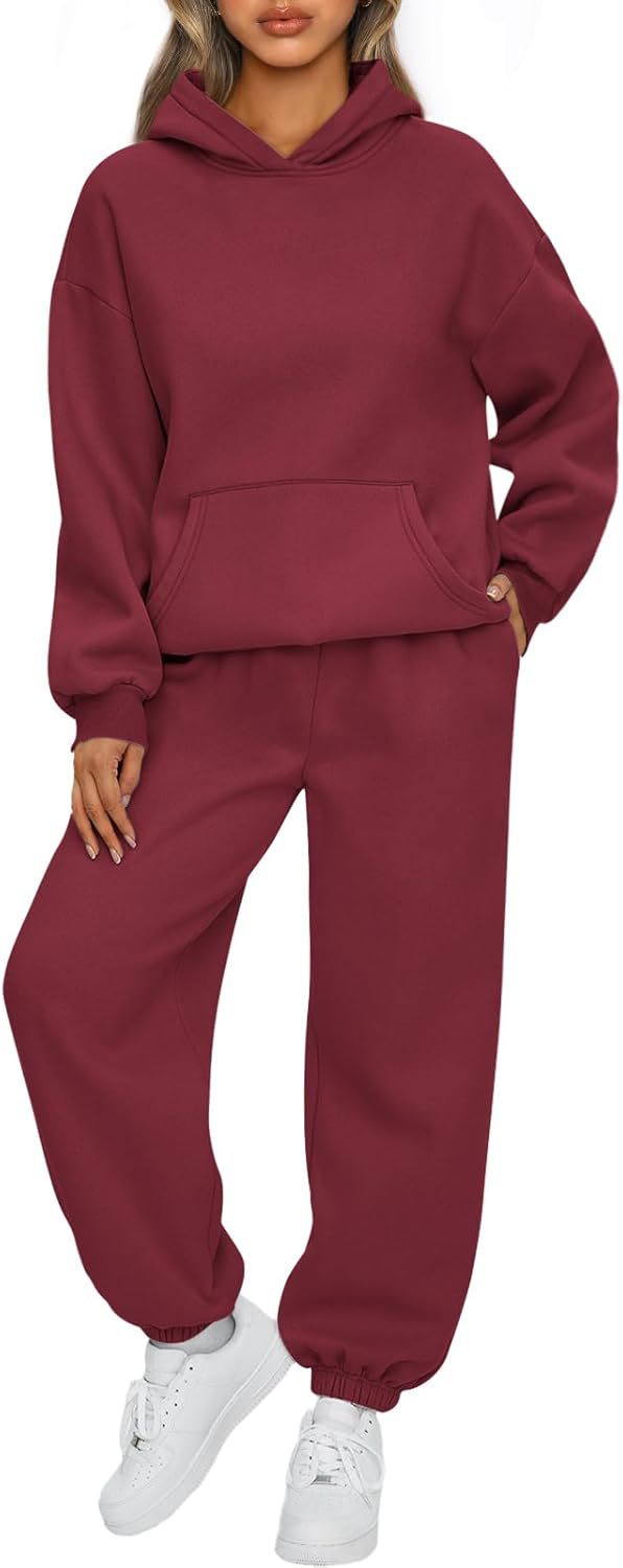 Ensemble confortable de sweat à capuche oversize et de jogging pour femmes en mélange de coton doux Echo Archiv