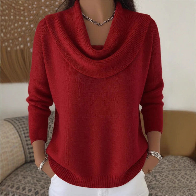 Pull Bootcut Stylé pour Femmes avec Col Cascading