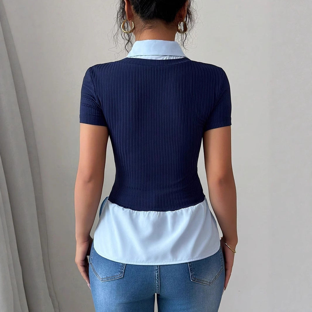 Haut élégant pour femmes avec ourlet fluide R&B