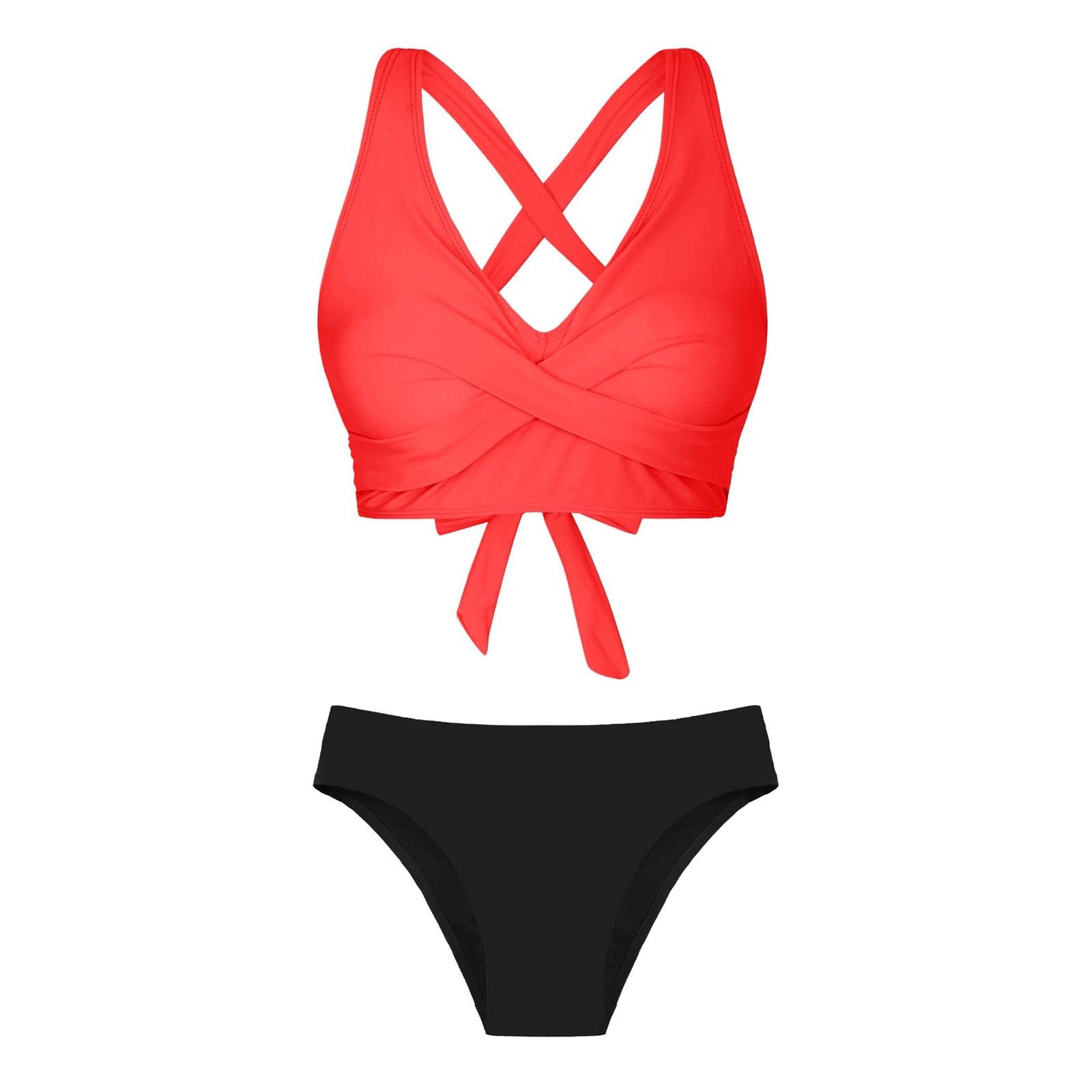 Maillot de bain deux pièces pour femmes avec design floral R&B