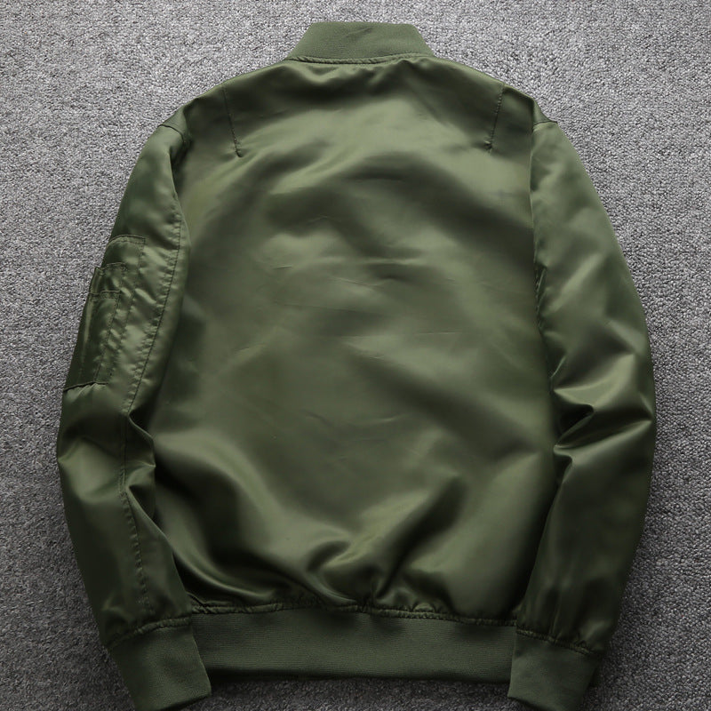 Veste bomber moderne pour hommes avec fermeture éclair en métal, poche utilitaire sur le bras et poignets côtelés Echo Archiv