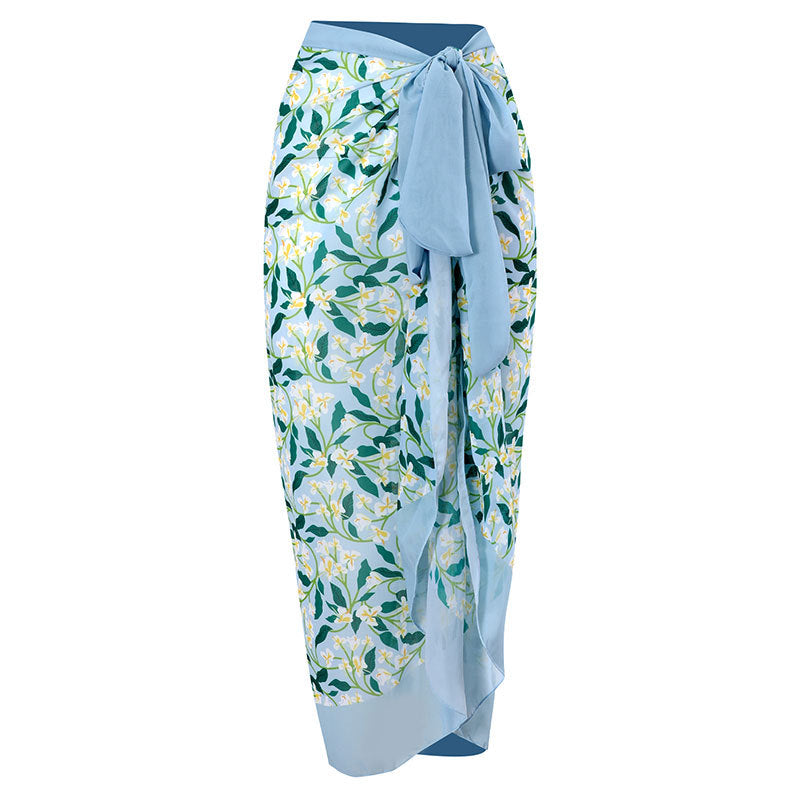 Jupe maxi femme avec motif floral et taille élastique Drune